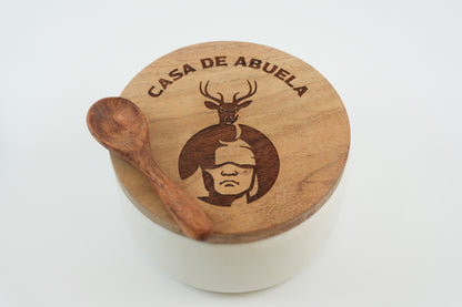 Bodega de Mármol Casa De Abuela (Blanco/Gris)