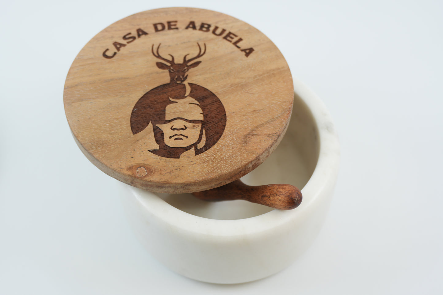 Bodega de Mármol Casa De Abuela (Blanco/Gris)